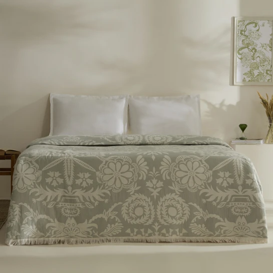 Karaca Home Avery Müslin Çift Kişilik Pike Takımı Mint