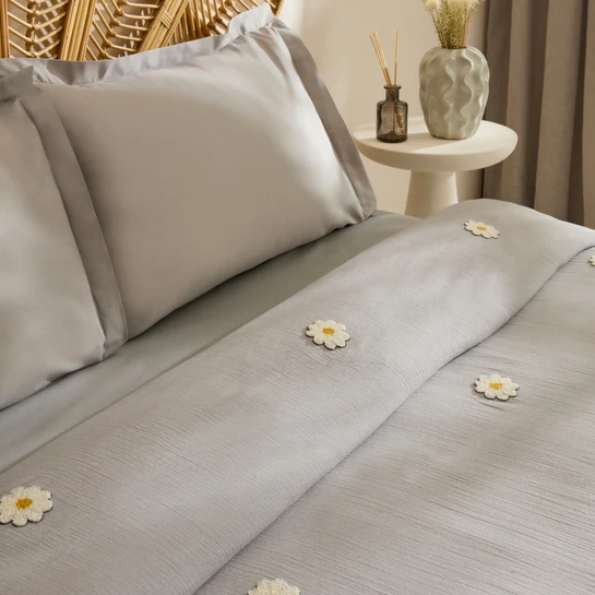 Karaca Home Liona %100 Pamuk Müslin Çift Kişilik Pike Takımı Gri 