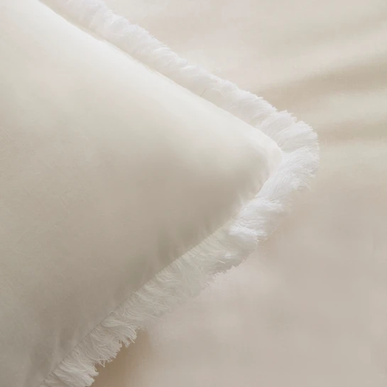 Karaca Home Ella Krep %100 Pamuk Çift Kişilik Nevresim Takımı Beyaz