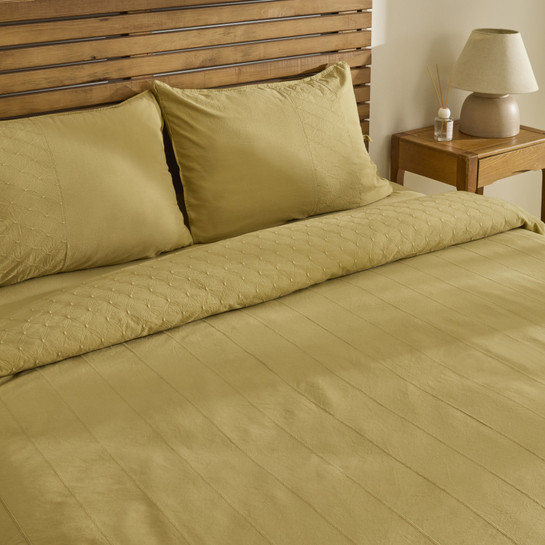Karaca Home Carmine %100 Pamuk Nakışlı Çift Kişilik Nevresim Takımı Yeşil