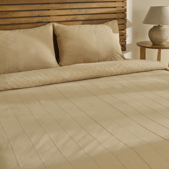 Karaca Home Carmine %100 Pamuk Nakışlı Çift Kişilik Nevresim Takımı Bej