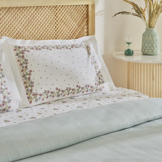 Karaca Home Roshell %100 Pamuk Tek Kişilik Pike Takımı Adaçayı