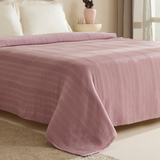 Karaca Home Layna Ecocell Çift Kişilik Tek Pike Mürdüm
