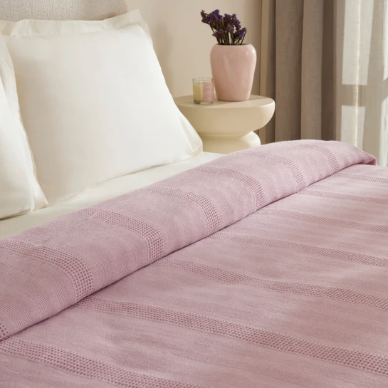 Karaca Home Layna Ecocell Çift Kişilik Tek Pike Mürdüm
