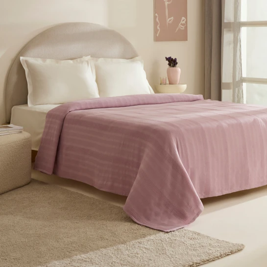 Karaca Home Layna Ecocell Çift Kişilik Tek Pike Mürdüm