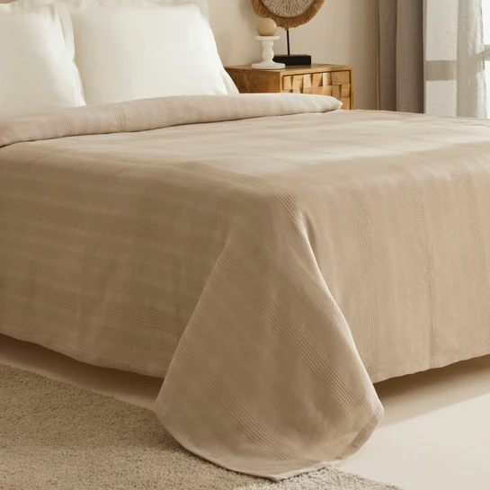 Karaca Home Layna Ecocell Tek Kişilik Tek Pike Bej
