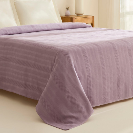 Karaca Home Layna Ecocell Çift Kişilik Tek Pike Lila 