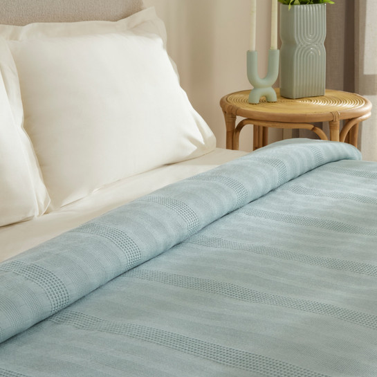 Karaca Home Layna Ecocell Çift Kişilik Tek Pike Mavi