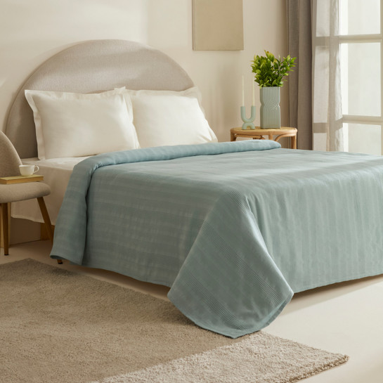 Karaca Home Layna Ecocell Çift Kişilik Tek Pike Mavi