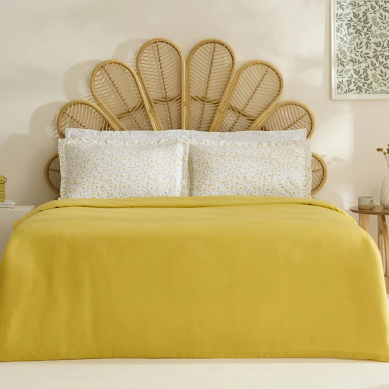 Karaca Home Lina Bambu Tek Kişilik Pike Takımı Sarı