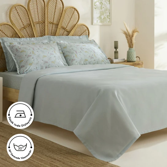 Karaca Home Noa Bambu Tek Kişilik Pike Takımı Mint