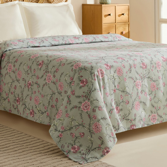 Karaca Home Nymira %100 Pamuk Çift Kişilik Tek Pike Mint