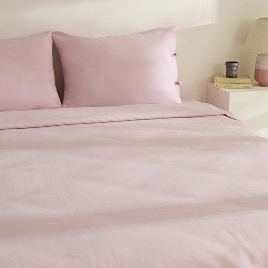Karaca Home Sarra Britli Bambu Tek Kişilik Pike Takımı Pudra