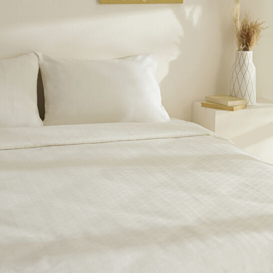 Karaca Home Sarra Britli Bambu Çift Kişilik Pike Takımı Ekru