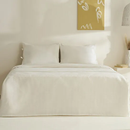 Karaca Home Sarra Britli Bambu Çift Kişilik Pike Takımı Ekru