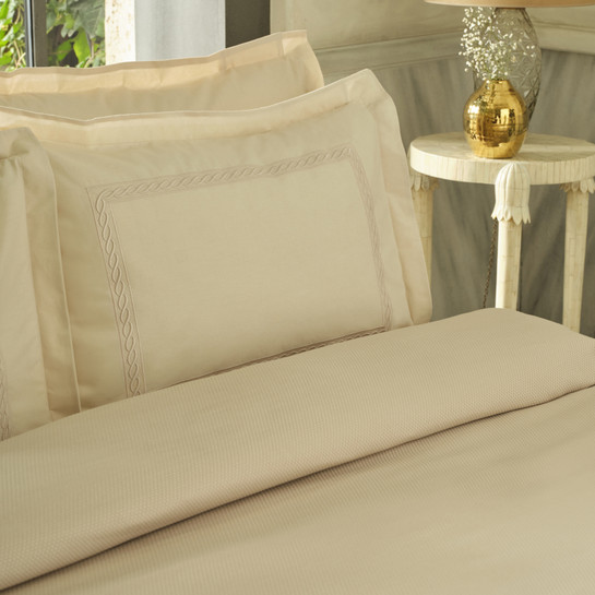 Karaca Home Shanse Nish Set Çift Kişilik Pike Takımı Bej