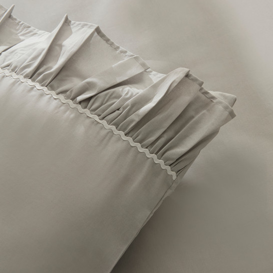 Karaca Home Viento %100 Pamuk Çift Kişilik Nevresim Takımı Gri