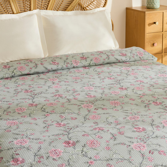 Karaca Home Tamina %100 Pamuk Tek Kişilik Tek Pike Gül Kurusu