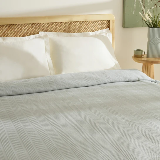 Karaca Home Maye %100 Pamuk Fırfırlı Çift kişilik Tek Pike Mint