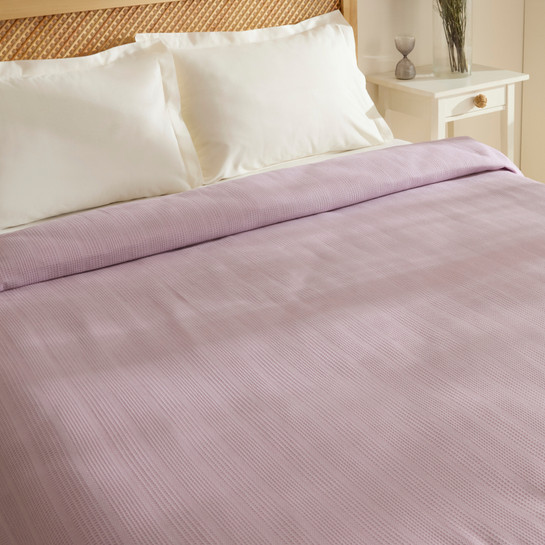 Karaca Home Maye %100 Pamuk Fırfırlı Tek Kişilik Tek Pike Mürdüm