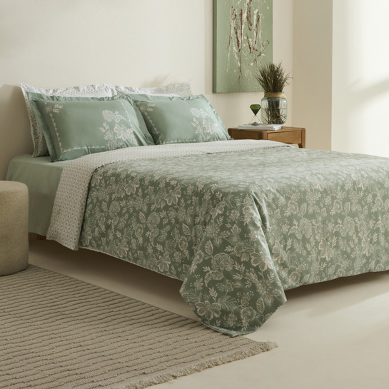 Karaca Home Haven %100 Pamuk Çift Kişilik Nevresim Takımı Koyu Mint 