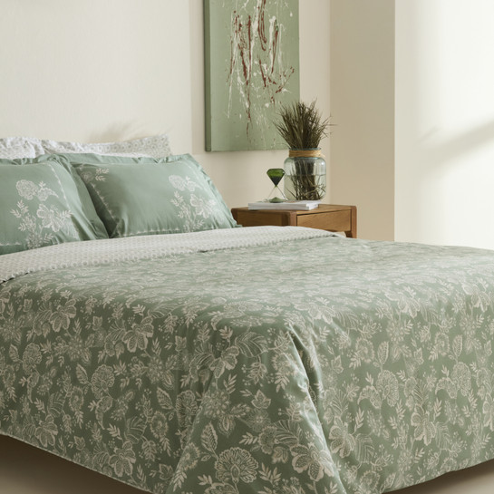 Karaca Home Haven %100 Pamuk Tek Kişilik Nevresim Takımı Koyu Mint