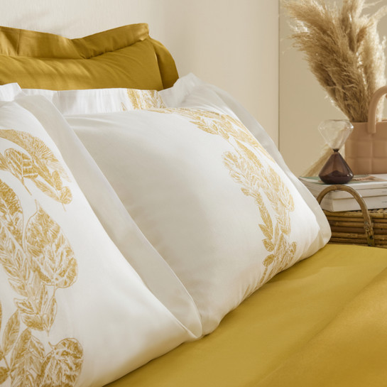 Karaca Home Orla %100 Pamuk Tek Kişilik Nevresim Takımı Sarı