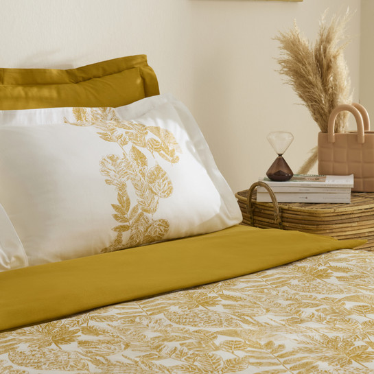 Karaca Home Orla %100 Pamuk Tek Kişilik Nevresim Takımı Sarı