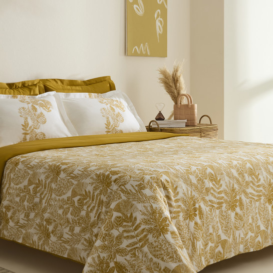 Karaca Home Orla %100 Pamuk Tek Kişilik Nevresim Takımı Sarı