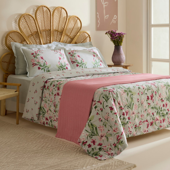 Karaca Home Madison %100 Pamuk Çift kişilik Nevresim Pike Takımı Pembe