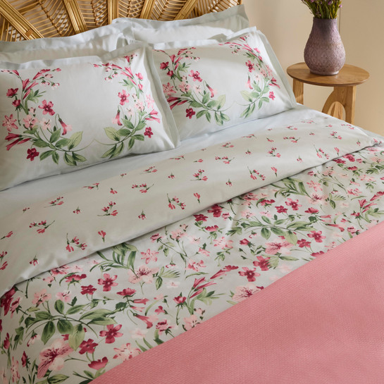 Karaca Home Madison %100 Pamuk Çift kişilik Nevresim Pike Takımı Pembe