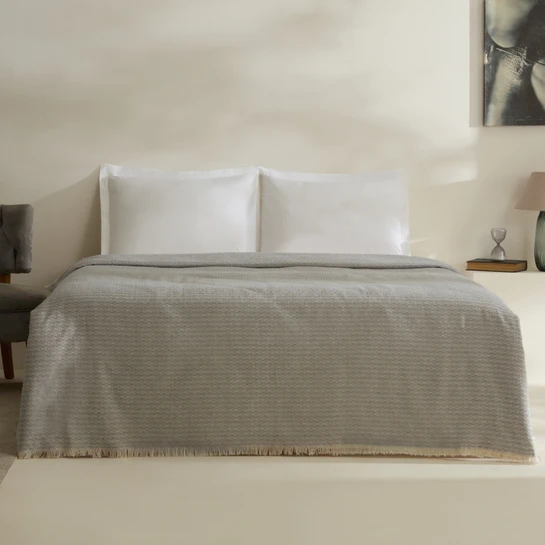 Karaca Home Caris Çift Kişilik Tek Pike Gri