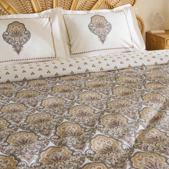 Karaca Home Cherly %100 Pamuk Tek Kişilik Pike Takımı Hardal
