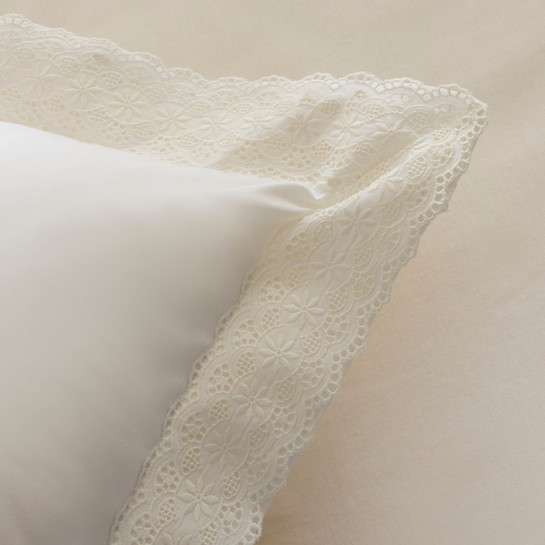 Karaca Home White Coll Eloras %100 Pamuk Çift Kişilik Nevresim Takımı Beyaz