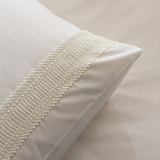 Karaca Home White Coll Lumier %100 Pamuk Çift Kişilik Nevresim Takımı Beyaz
