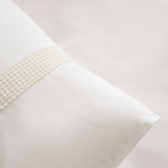 Karaca Home White Coll Cielo %100 Pamuk Çift Kişilik Nevresim Takımı Beyaz