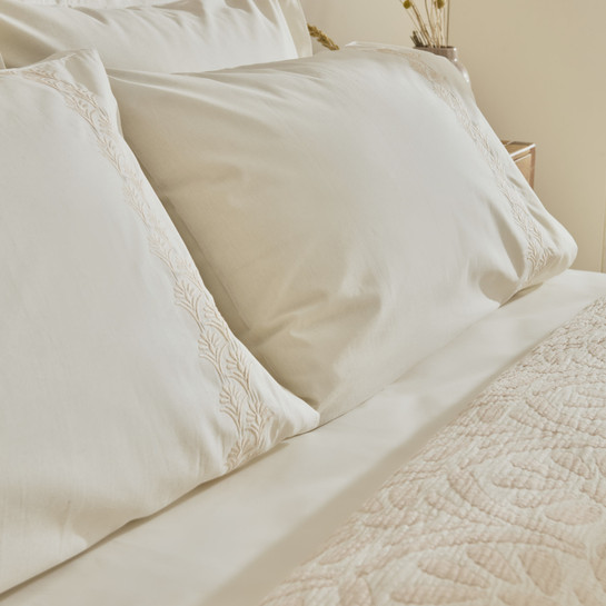 Karaca Home Shailyn Nakışlı Müslin Çift Kişilik Pike Takımı Pudra