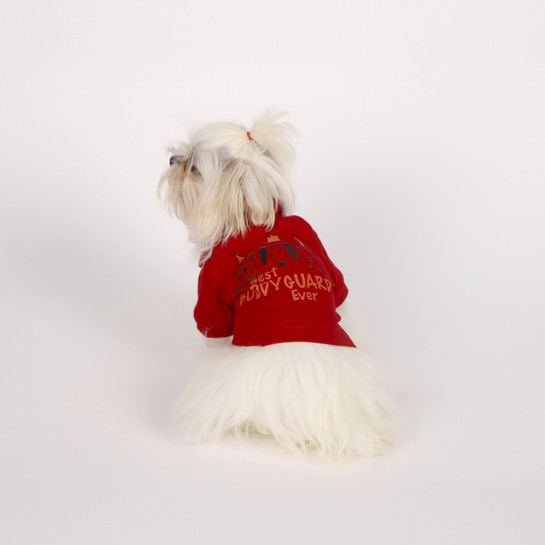 Karaca Home x Pati Best Buddyguard Ever T-Shirt S Beden Kırmızı