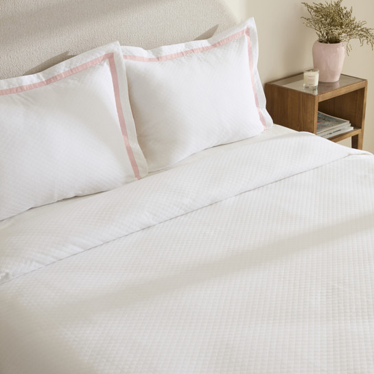 Karaca Home White Collection Doris %100 Pamuk Çift Kişilik Yatak Örtüsü Takımı Pudra