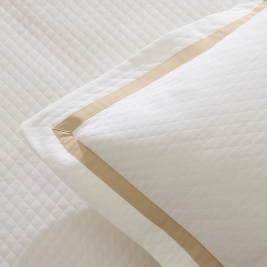 Karaca Home White Collection Doris %100 Pamuk Çift Kişilik Yatak Örtüsü Takımı Bej