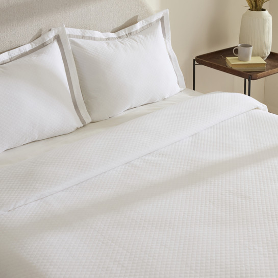 Karaca Home White Collection Doris %100 Pamuk Çift Kişilik Yatak Örtüsü Takımı Gri