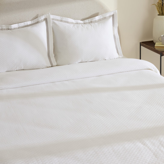 Karaca Home White Collection Doris %100 Pamuk Çift Kişilik Yatak Örtüsü Takımı Gri