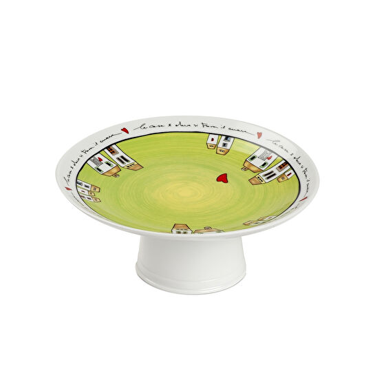 Egan Italy Le Casette Kek Standı Yeşil 19x19 cm