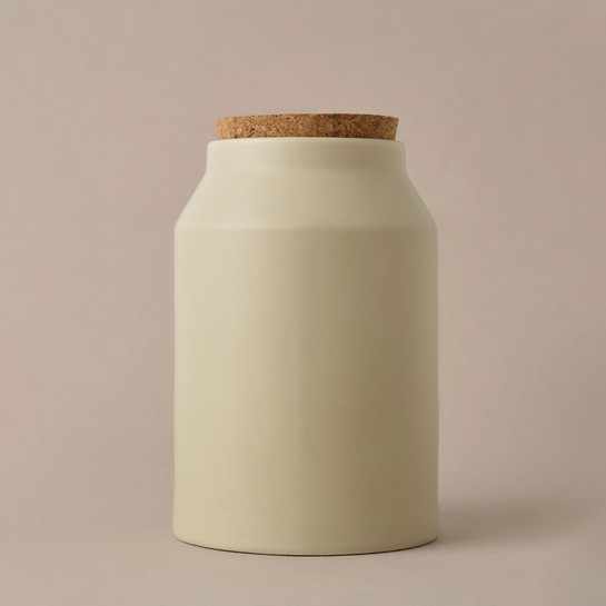 Cooklife Kavanoz Stoneware Kemik Beyazı 800 ml
