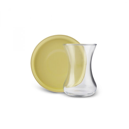 Karaca Rainbow 6 Kişilik 12 Parça Yuvarlak Çay Seti