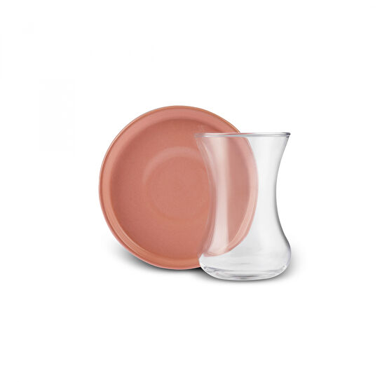 Karaca Rainbow 6 Kişilik 12 Parça Yuvarlak Çay Seti