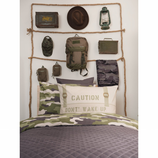 Karaca Home Young Camuflage %100 Pamuk Tek Kişilik Complete Takımı