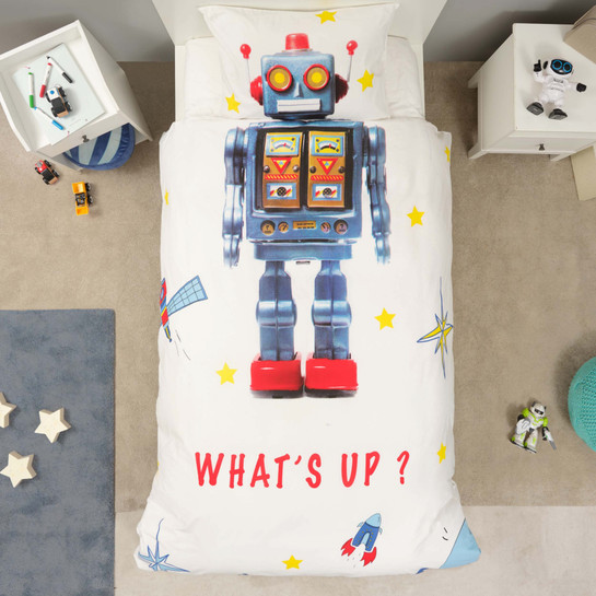 Karaca Home Young Robot %100 Pamuk Tek Kişilik Nevresim Takımı