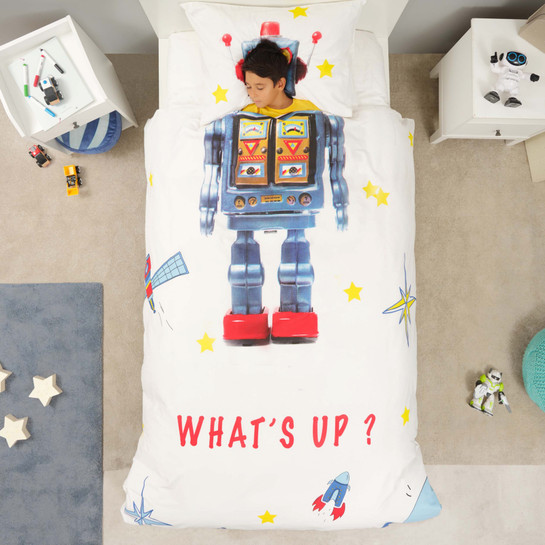 Karaca Home Young Robot %100 Pamuk Tek Kişilik Nevresim Takımı