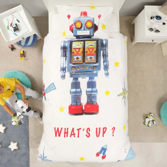Karaca Home Young Robot %100 Pamuk Tek Kişilik Nevresim Takımı